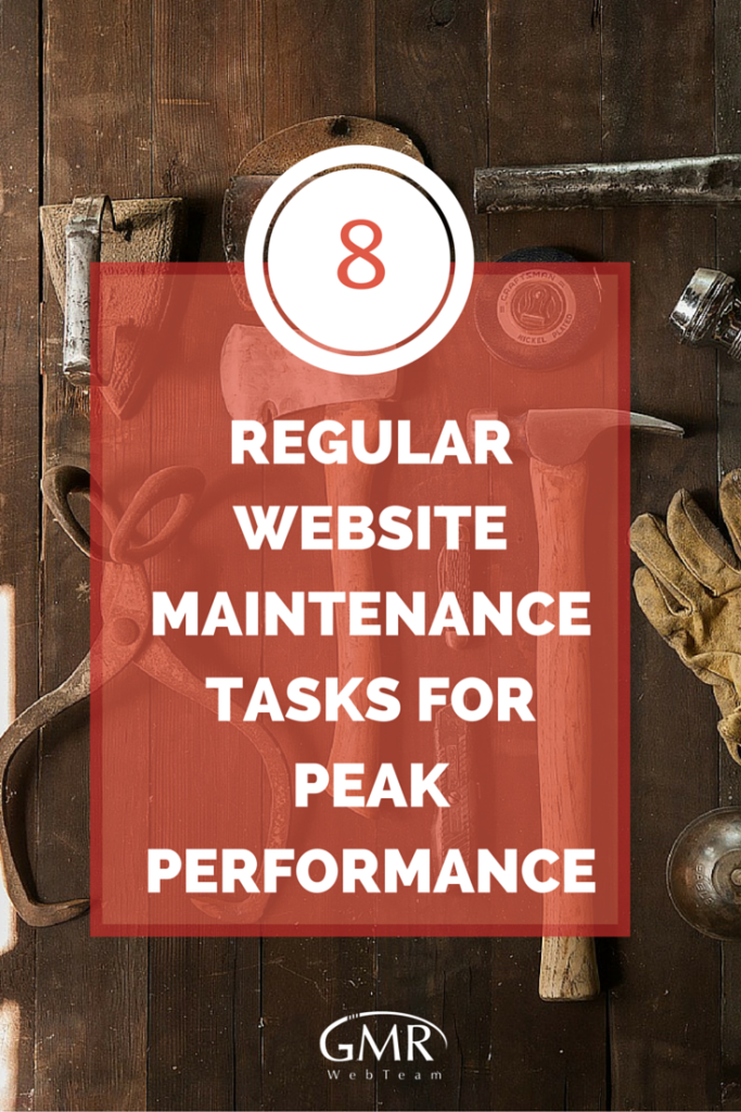 8 Regular Website Maintenance Tasks for Peak Performance [Pin]