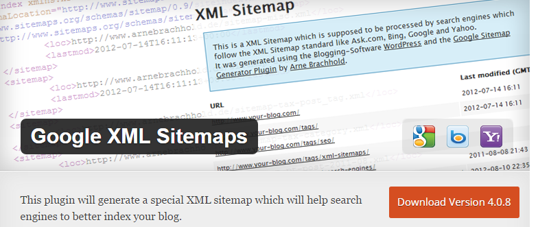 Google XML Sitemaps Plugin