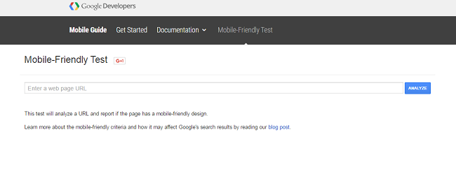 Google Mobile-friendly test