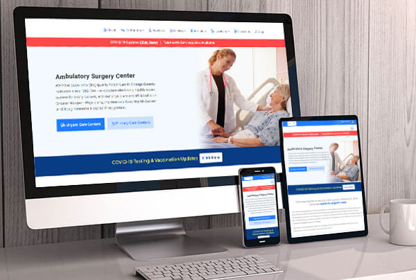 Custom Website Design for Ambulatory Surgery Center