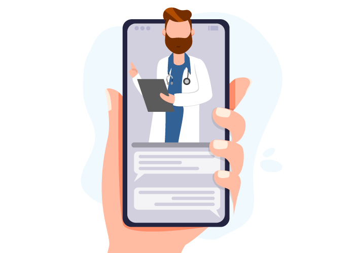 connect with patient thumb
