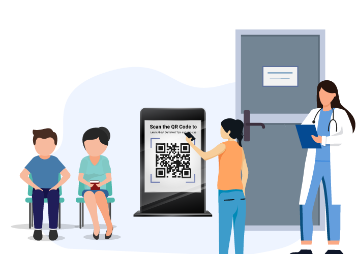 Display the QR Code in Your Waiting Area