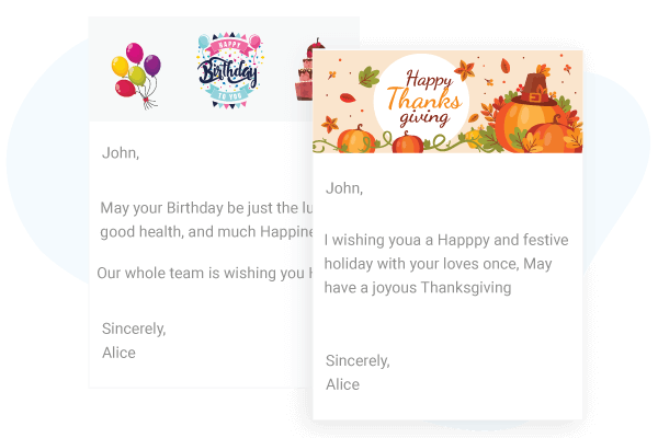 Automated Holiday & Birthday eCards