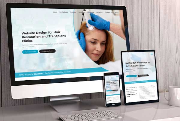 Get Custom Website Design for Hair Transplant Centers